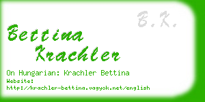 bettina krachler business card